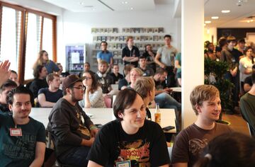 Game Jam Publikum Publikum beim Game Jam