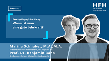 Titelfolie Podcast HFH Hören, Folge Wann ist man eine gute Lehrkraft? ""