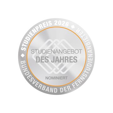 Siegel Bundesverband Fernstudienanbieter - Nominierung Studienpreis 2026